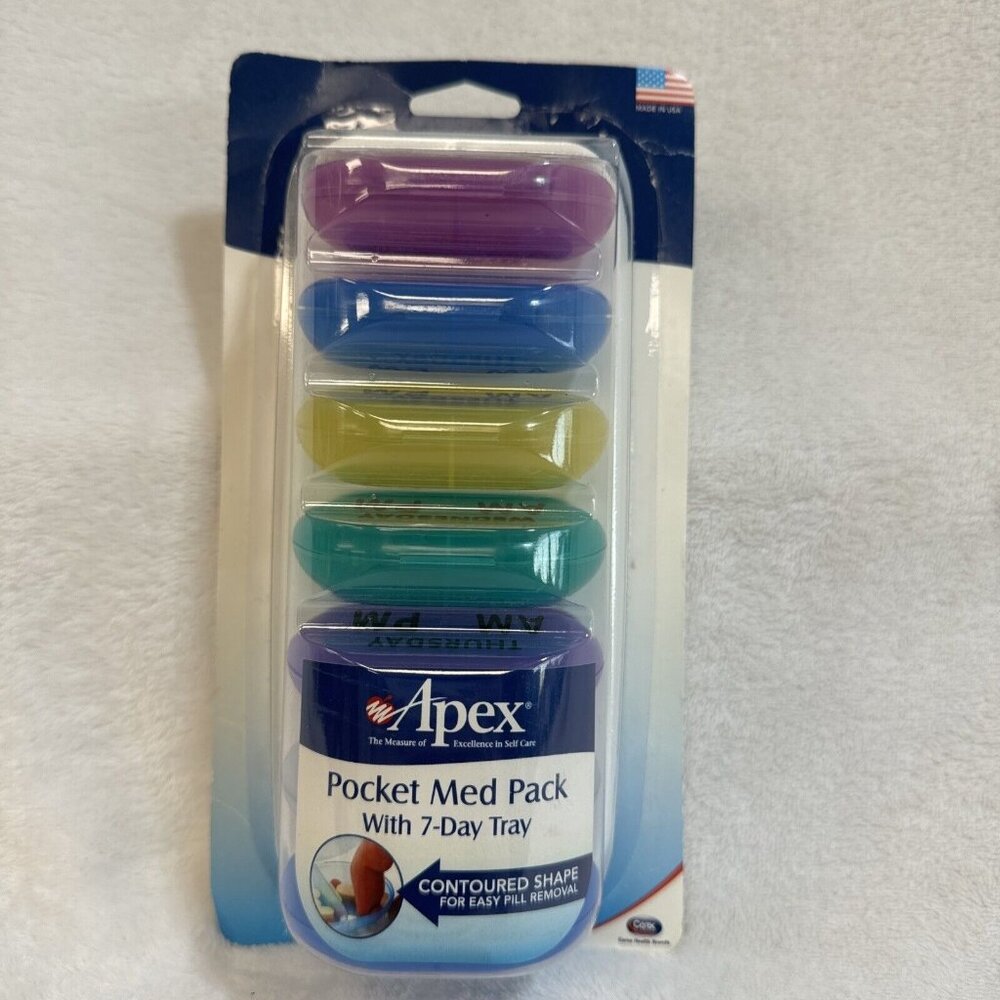 Pocket Med Pack with 7-Day Tray, 1 Tray Imperfect Packaging Brand New